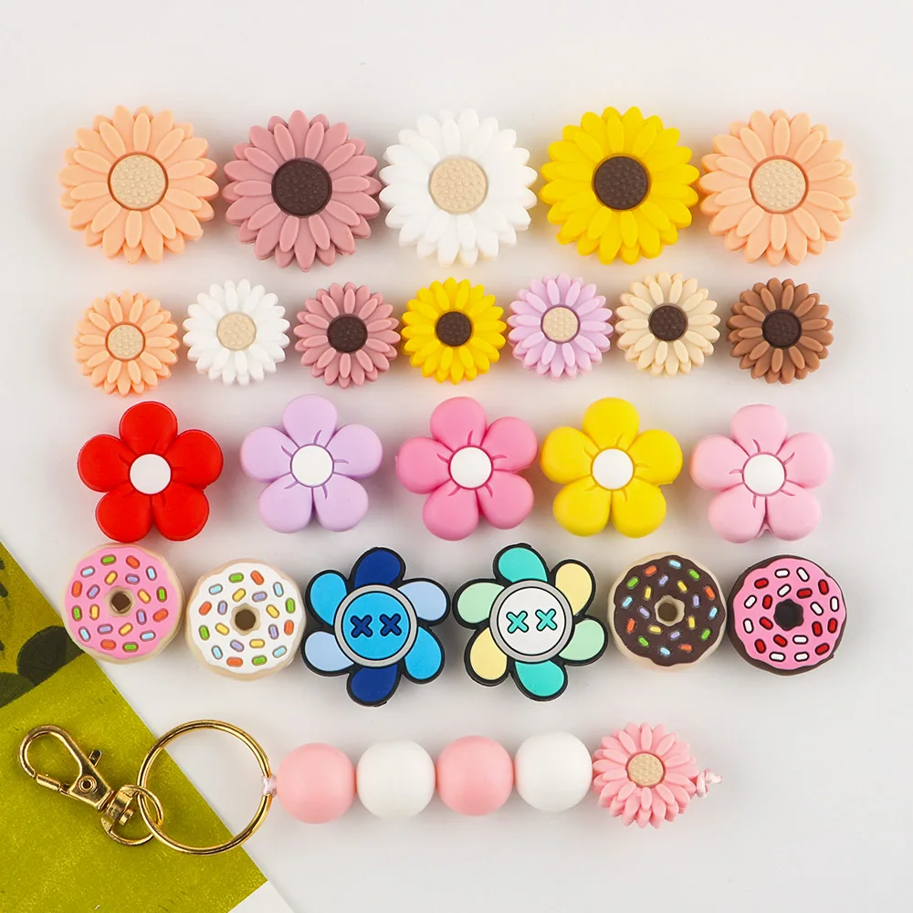 Perles en silicone Mini Flowers Matuts