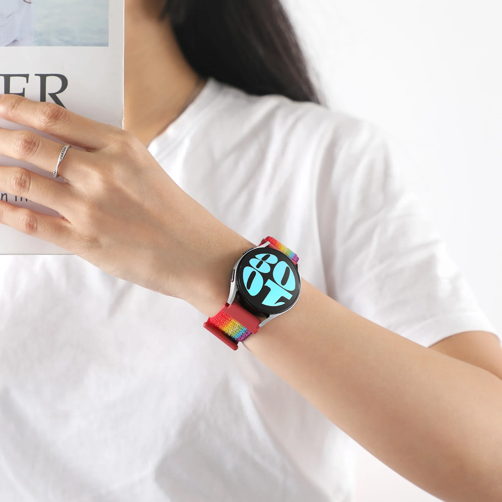 Bracelet à boucle en nylon pour Samsung Galaxy Watch