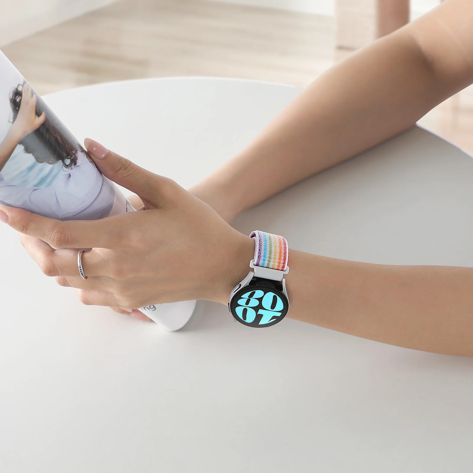 Bracelet à boucle en nylon pour Samsung Galaxy Watch