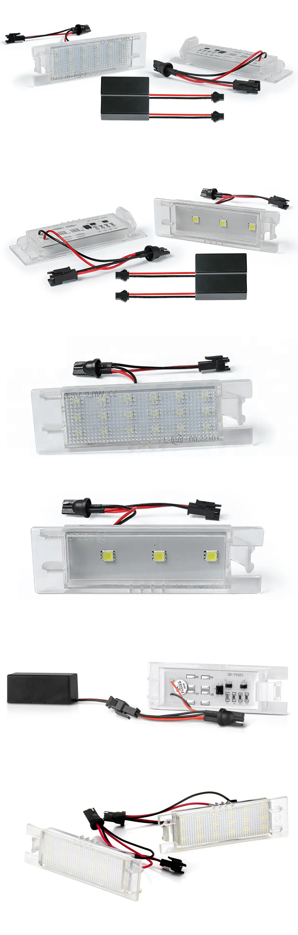 Lampe de plaque de planificateur de numéro LED