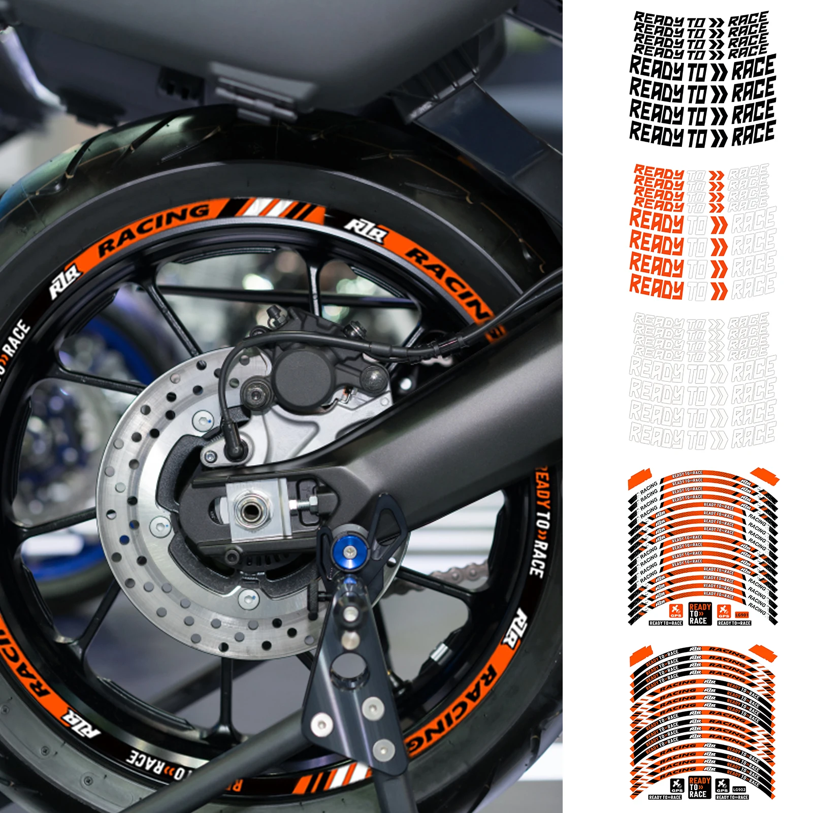 Autocollants De Jante Réfléchissants Pour Moto Hornet – Style 15, PVC Résistant, Décoration Et Sécurité