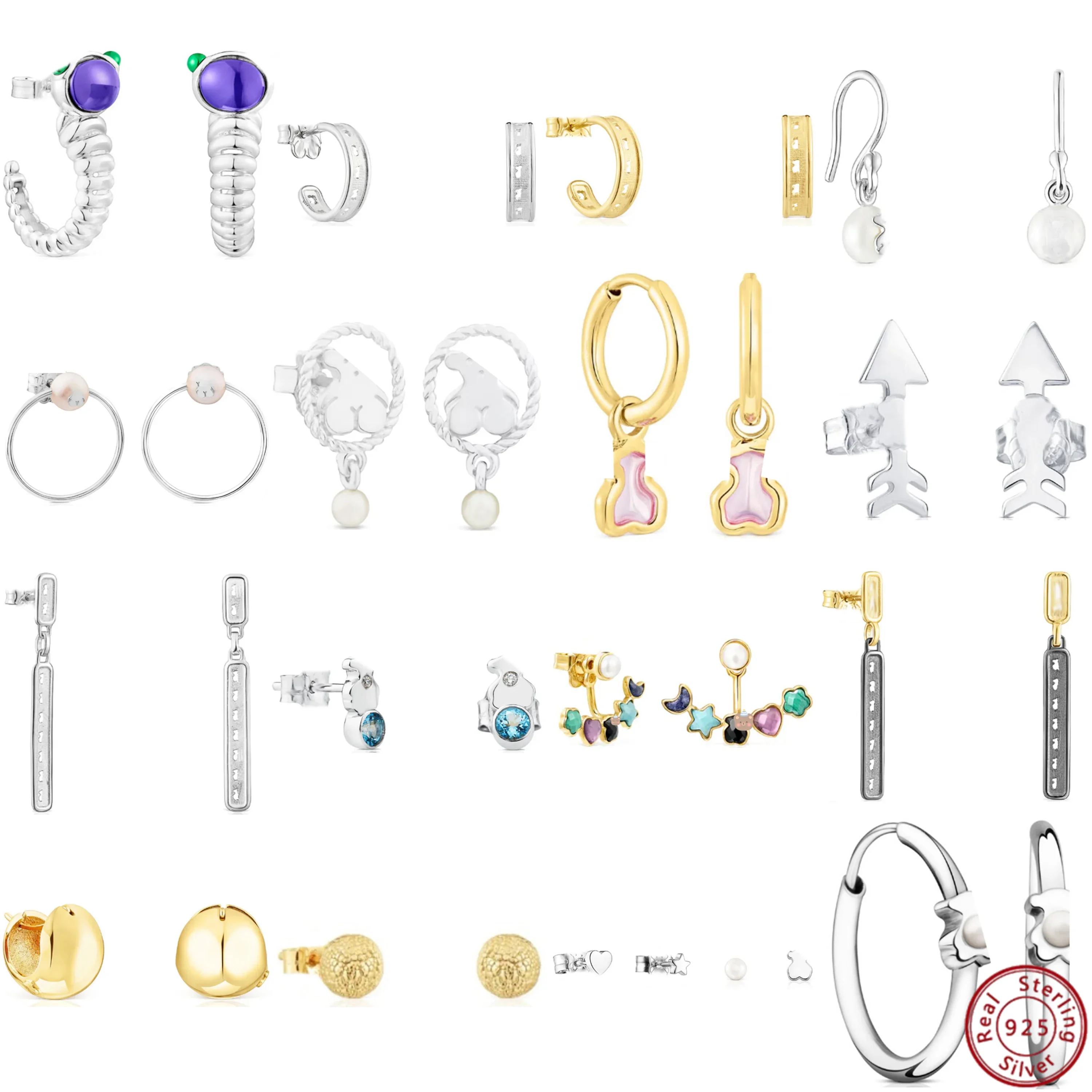 Boucles d'oreilles ours espagnol