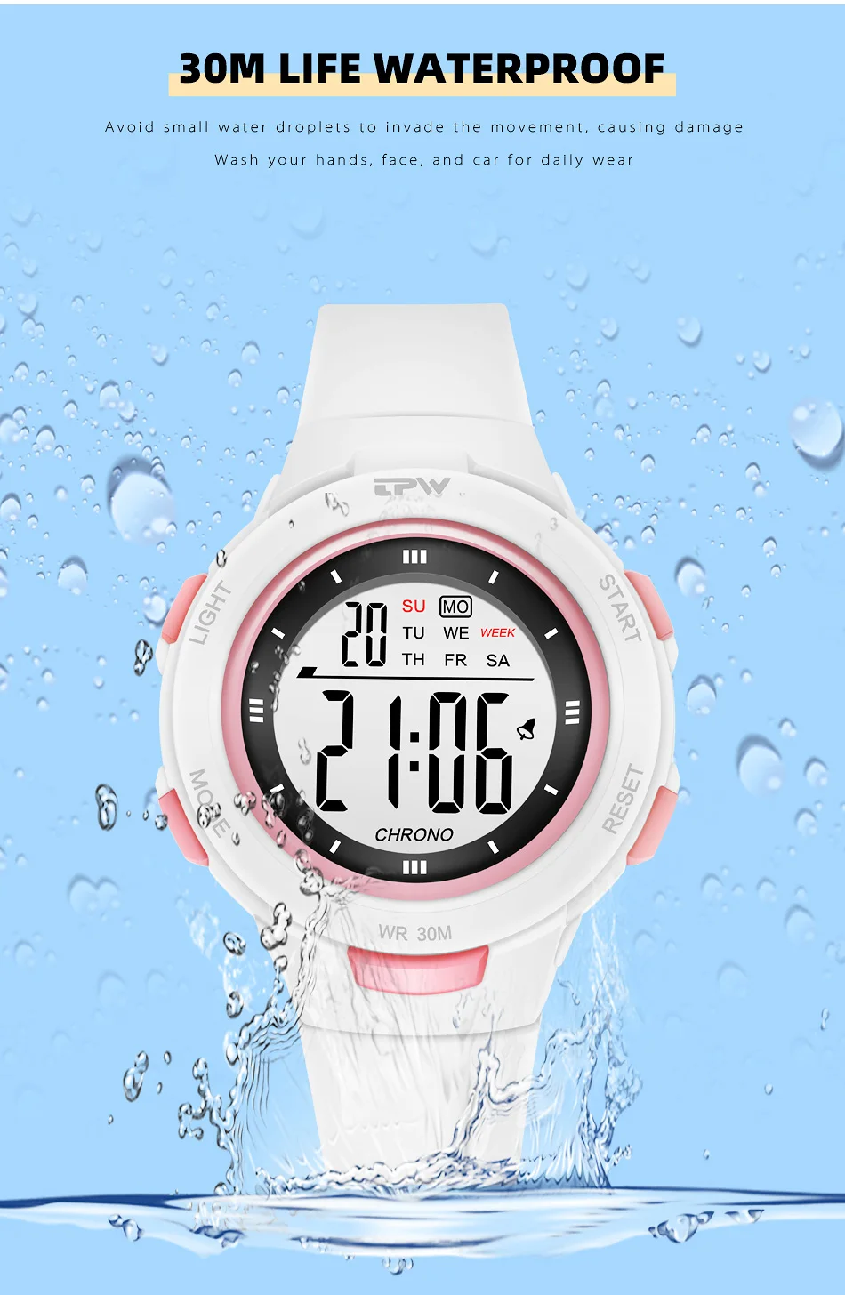 Résistance à l'eau