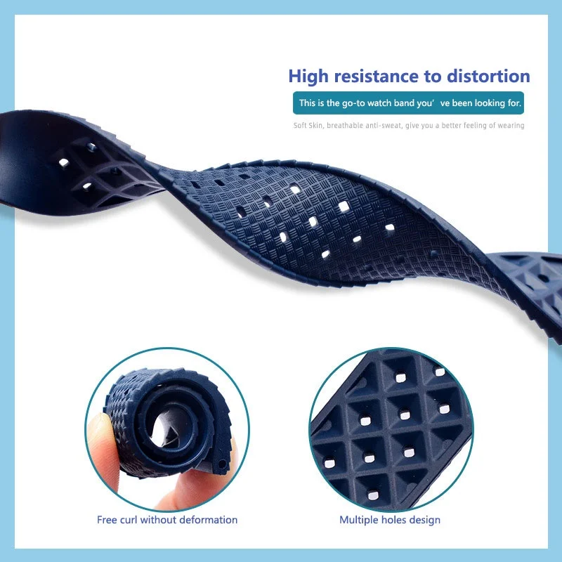 Bracelet de montre en silicone