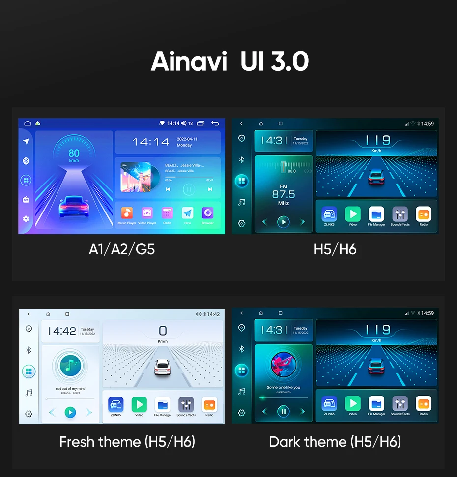 Ainavi - Autoradio Android 10 QLED avec Navigation existante Stéréo DSP BT