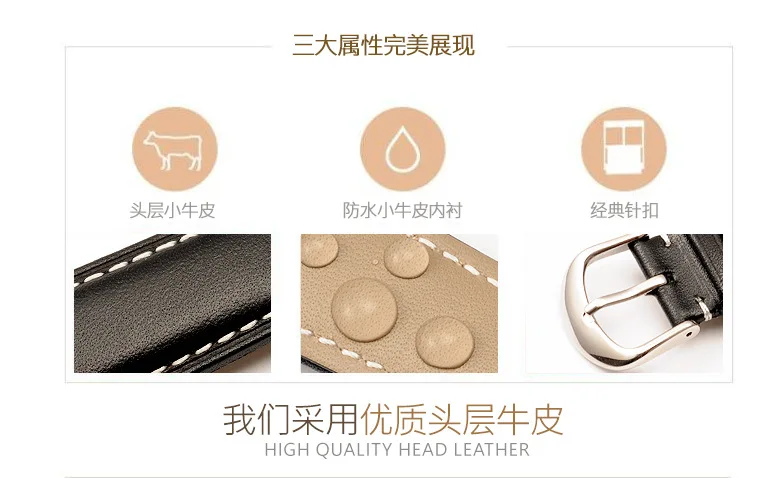 Bracelet de Montre en Cuir