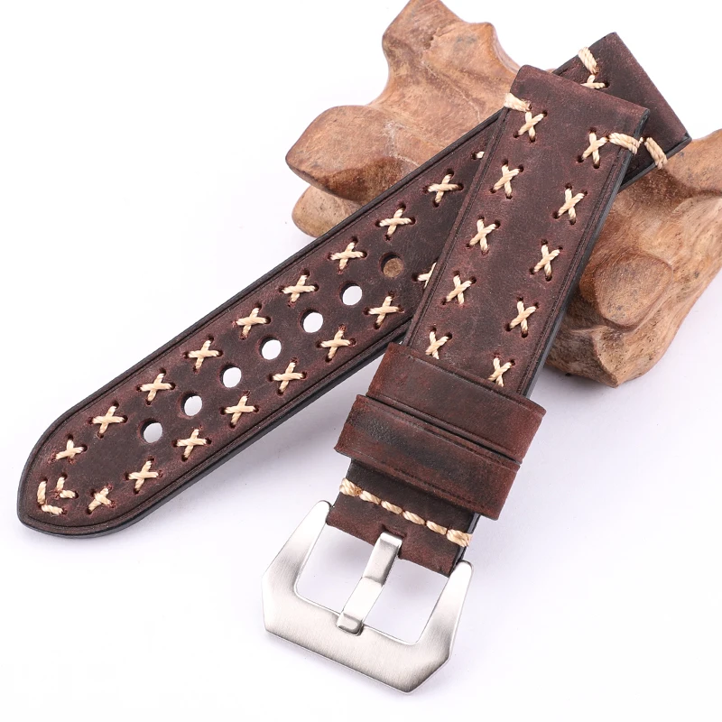 Bracelets de montre en cuir vintage