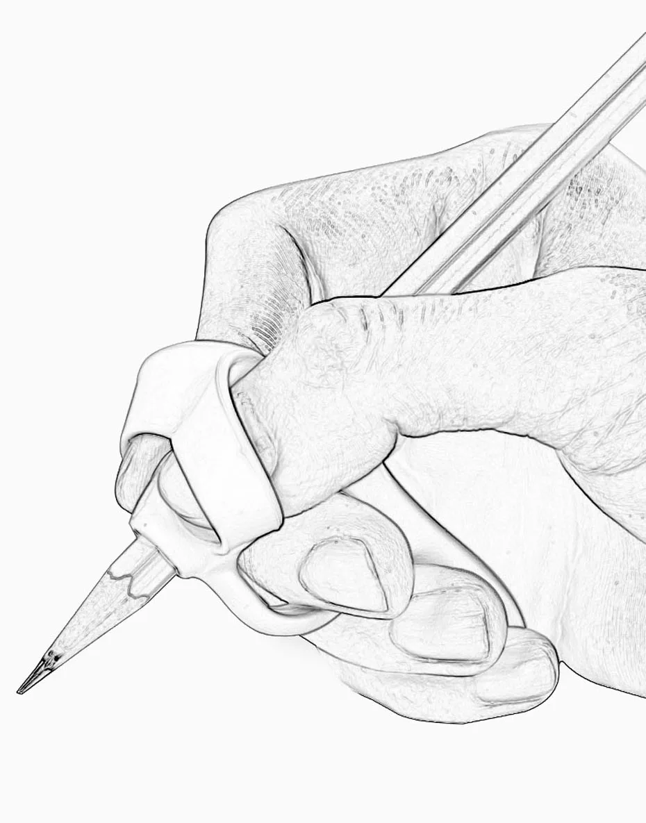 Porte-stylo de posture pour enfants