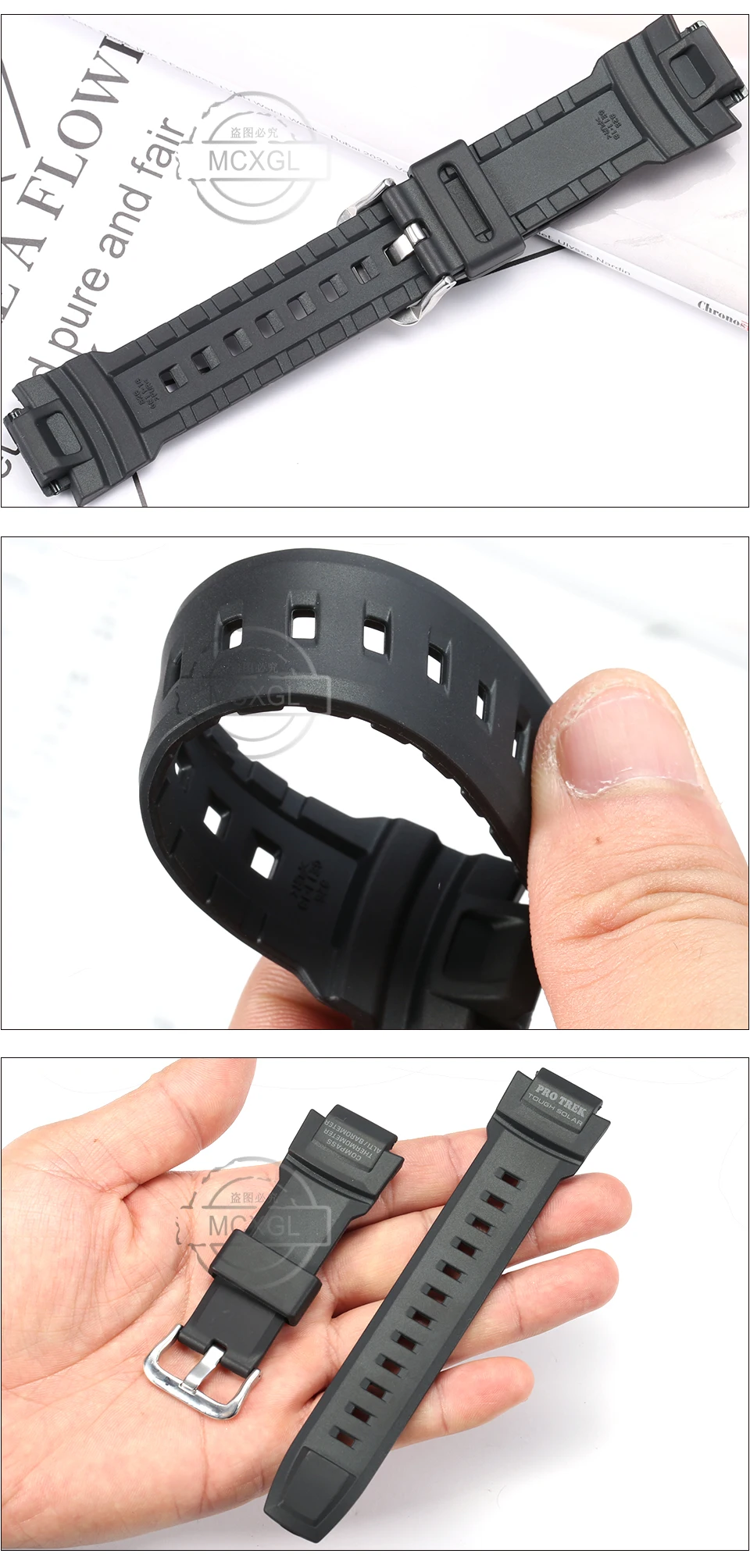 Bracelet de montre en résine CASIO PRG-270