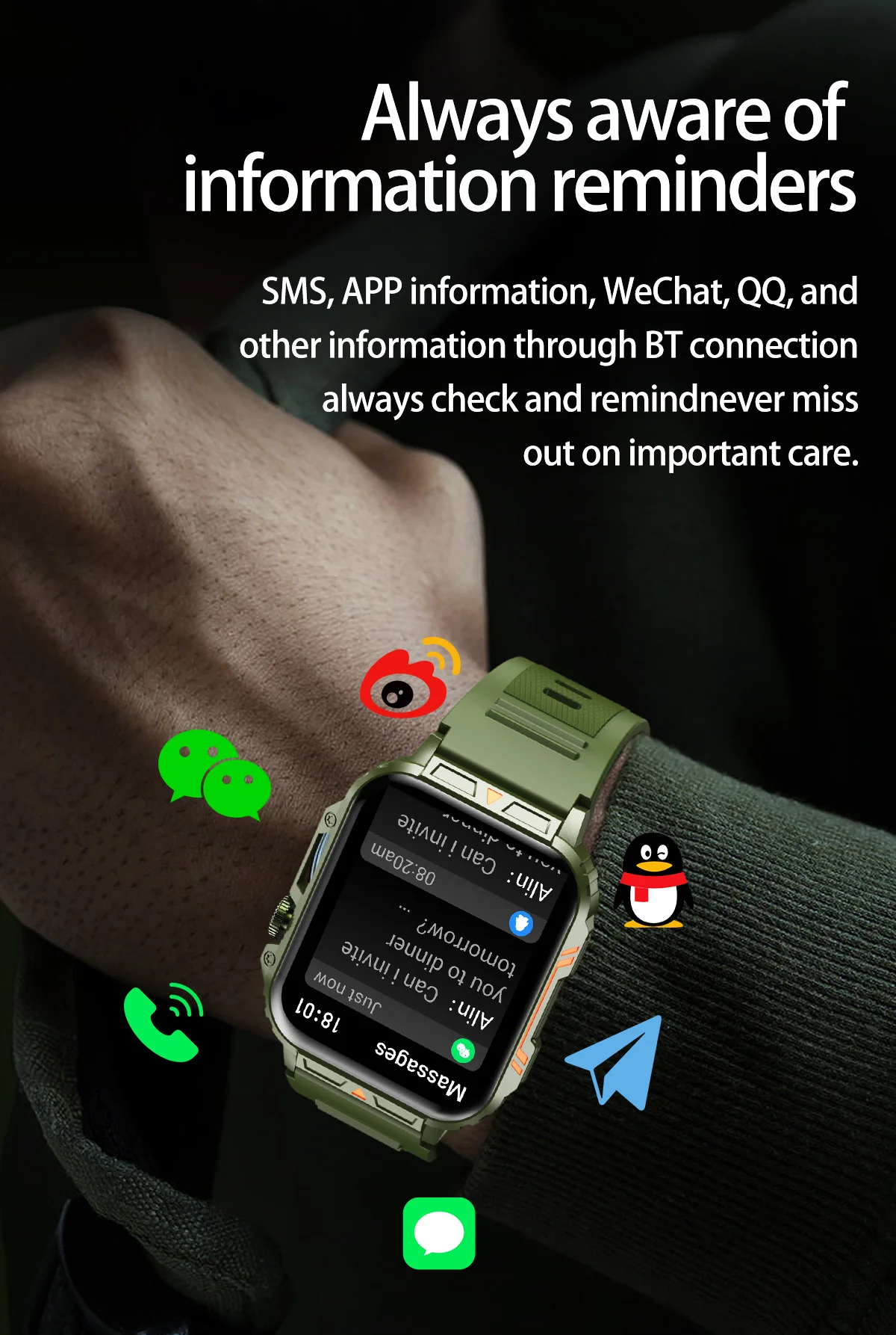 Montre étanche IP68