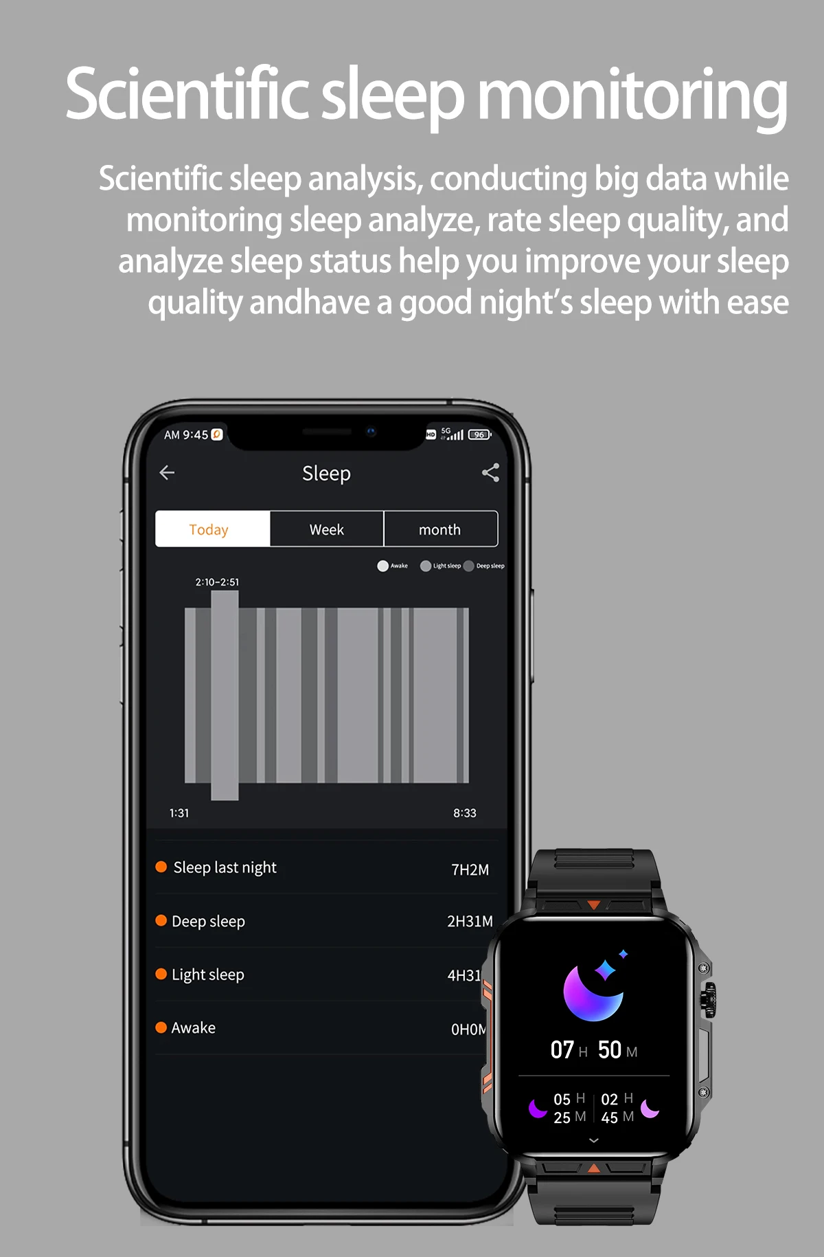 Montre avec appel Bluetooth