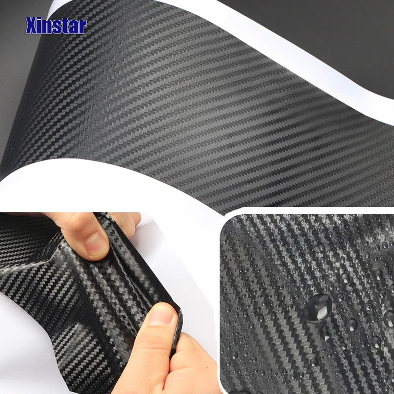 Protection Serrure Porte Voiture - Kit 4 Pièces Fibre De Carbone - Anti-rayures - Adhésif - Pour SUV, Berlines, Pick-ups
