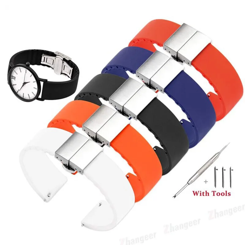 Bracelet de montre plat universel à dégagement rapide pour hommes et femmes
