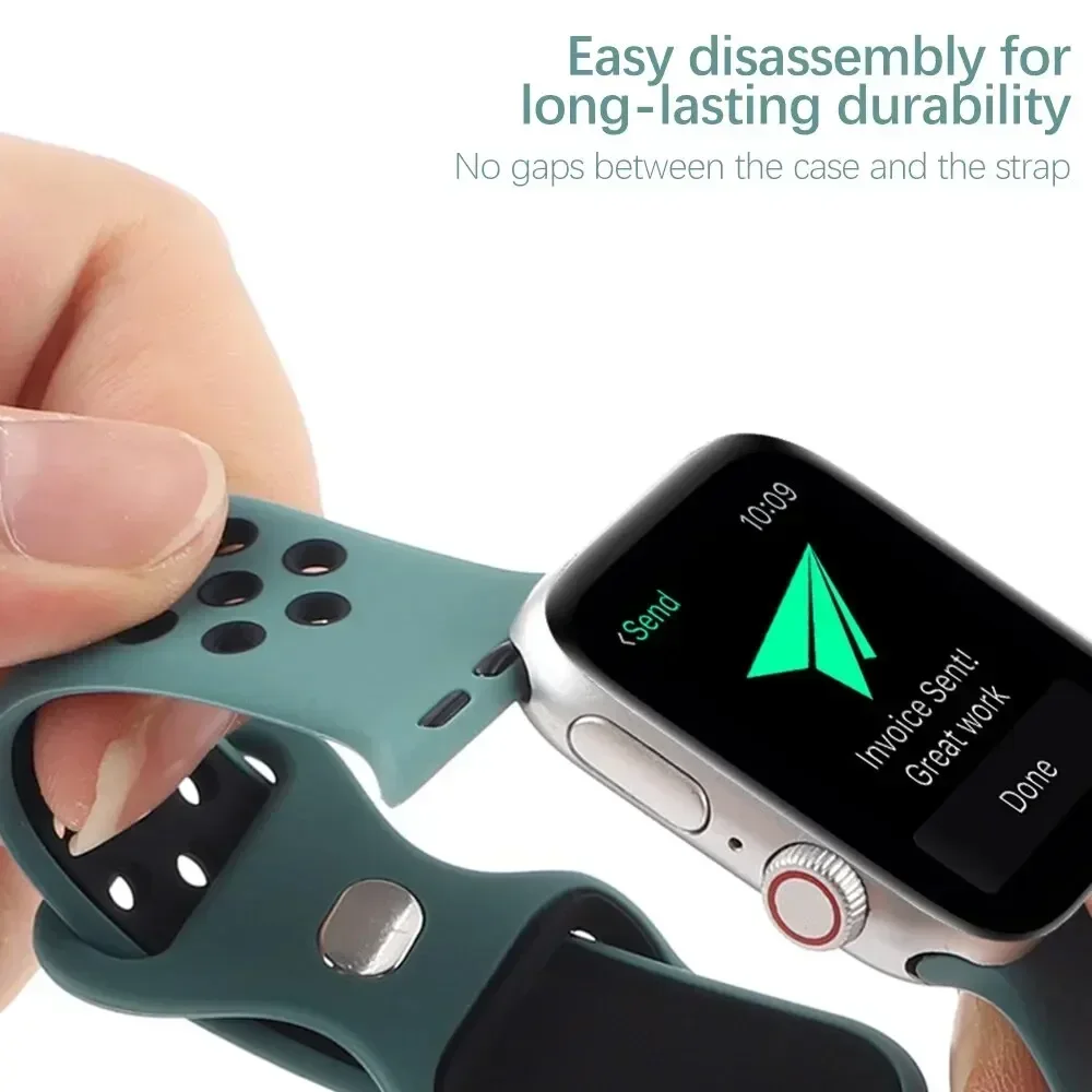 Bracelet en silicone pour Apple Watch Band
