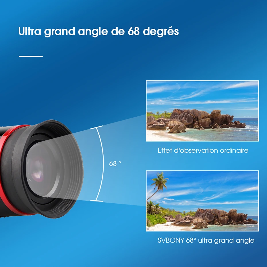SVBONY 68 degrés UWA ocular