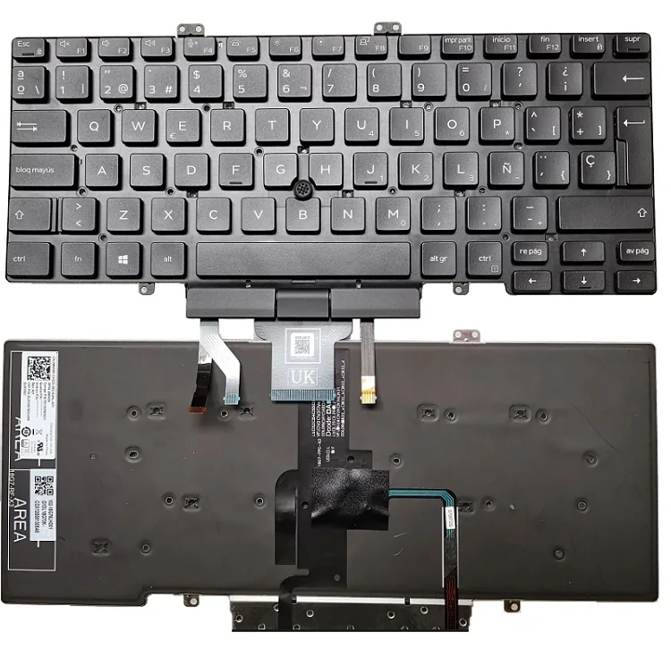 Clavier rétro-éclairé avec pointeur pour ordinateur portable DELL Latitude