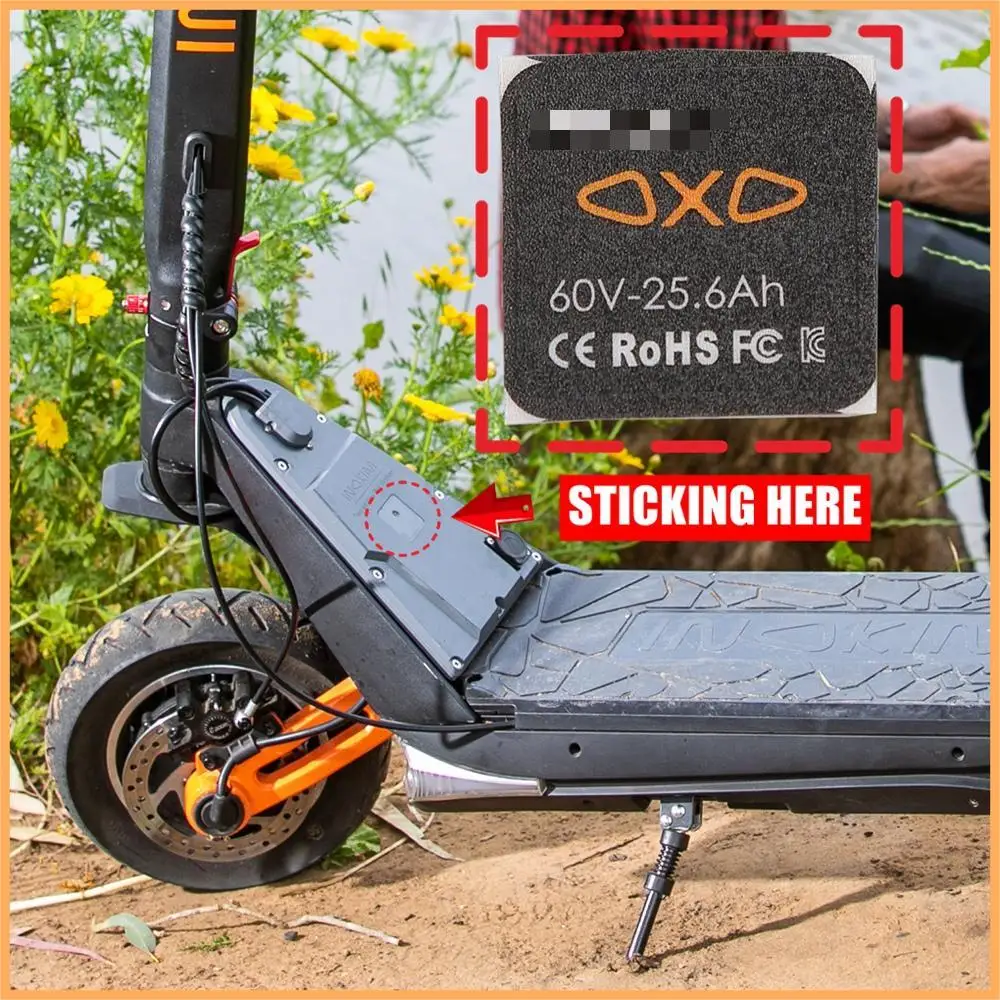 Étiquette autocollante pour batterie de Scooter électrique INOKIM OXO OX