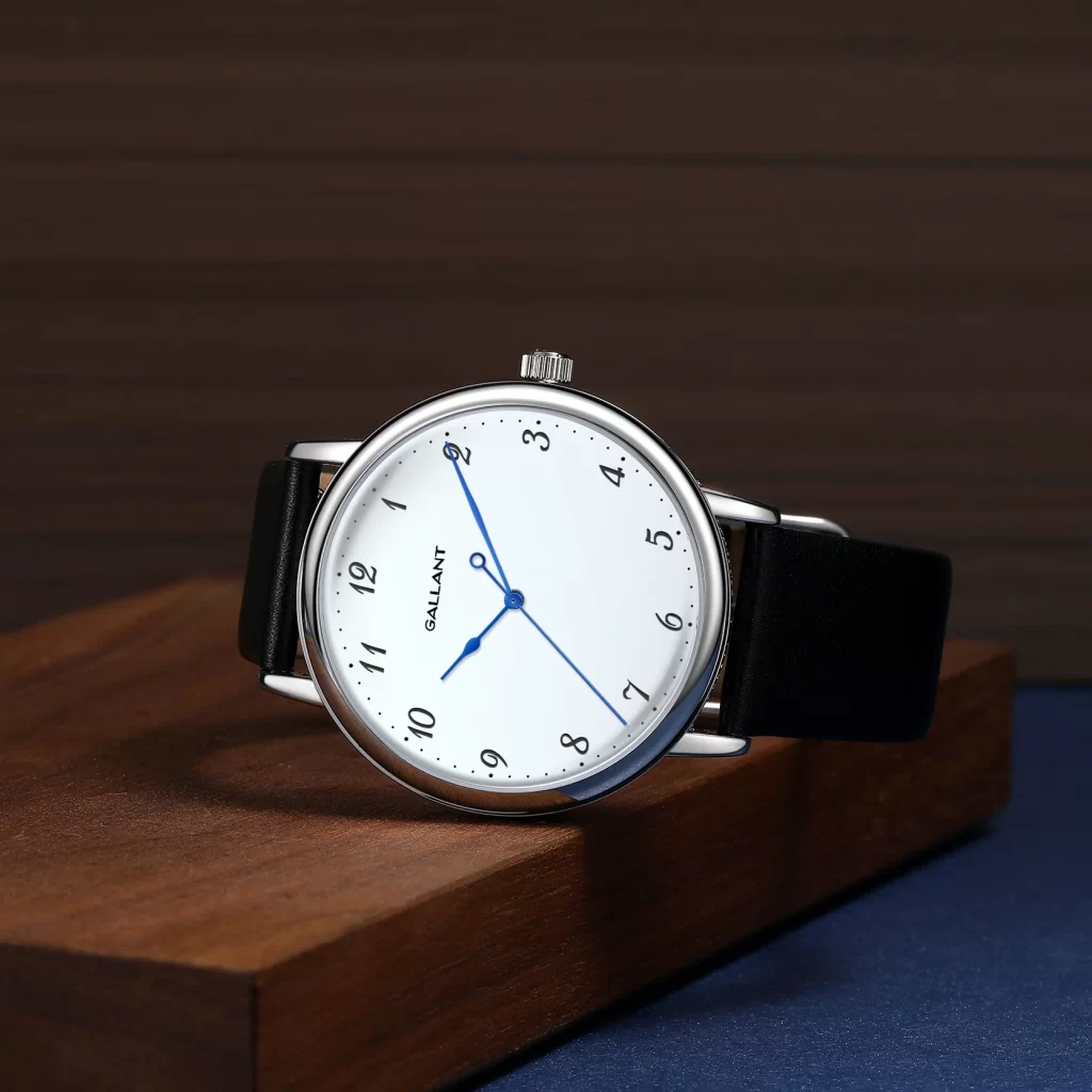 Bracelet Montre Cuir Noir Homme