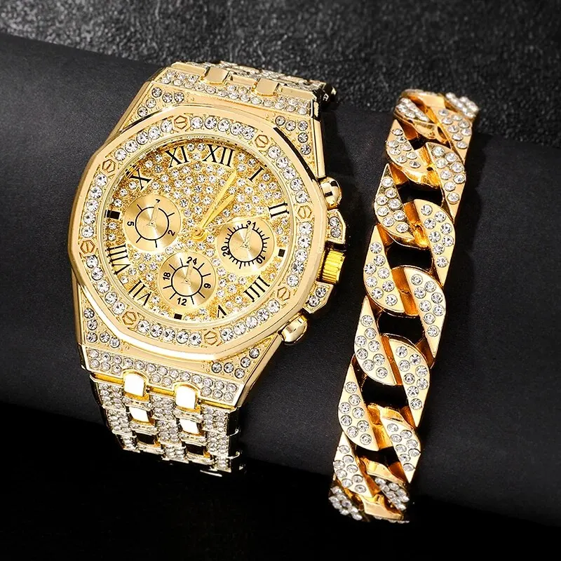 Montre Bling Bling Homme